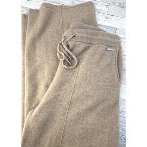 Women's‎ 100% Cashmere Wide Leg Pants High Waist Trousers Elegant Beau Rivage LG